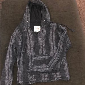 Grey striped pullover